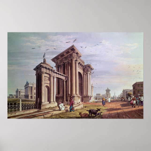 Poster Court House Street, Calcutta (Devant)