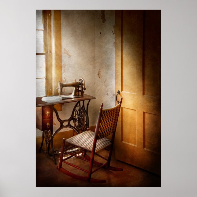 Poster Couture - Elle adorait cette machine (Devant)