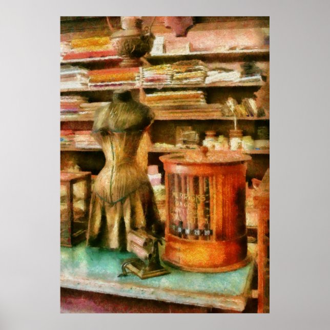 Poster Couture - Fournitures pour la couturière (Devant)