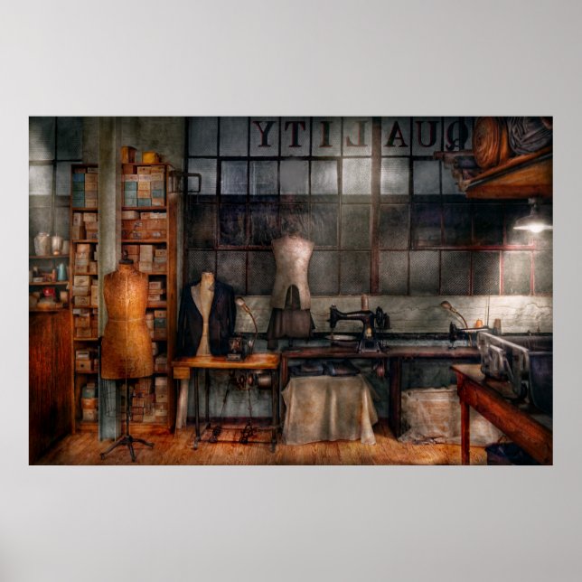 Poster Couture - Industrie - Linge de qualité (Devant)