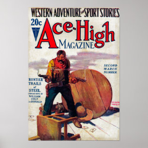 Poster Couverture de magazine élevée d'as 2