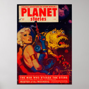 Poster Couverture du magazine Planet Stories
