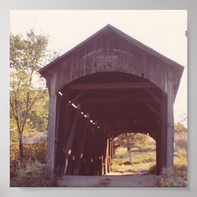 Poster Covered Bridge (Devant)