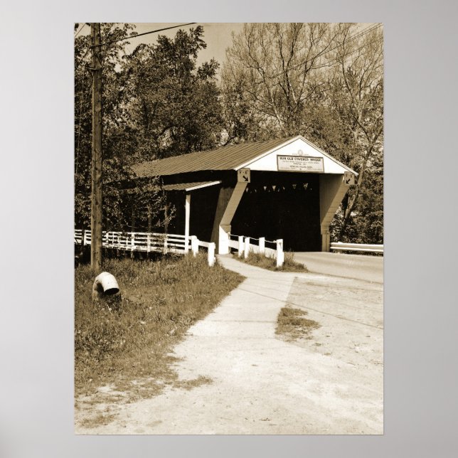 Poster Covered Bridge (Devant)