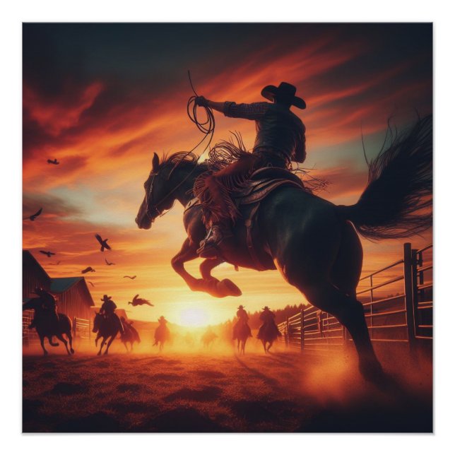 Poster Cow-boys (Devant)