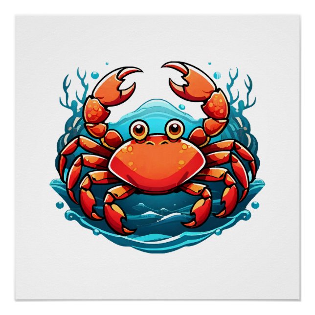 Poster crabe-drole (Devant)