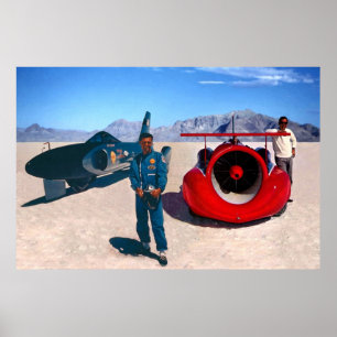 Poster Craig Breedlove and Art Arfons (découpé)