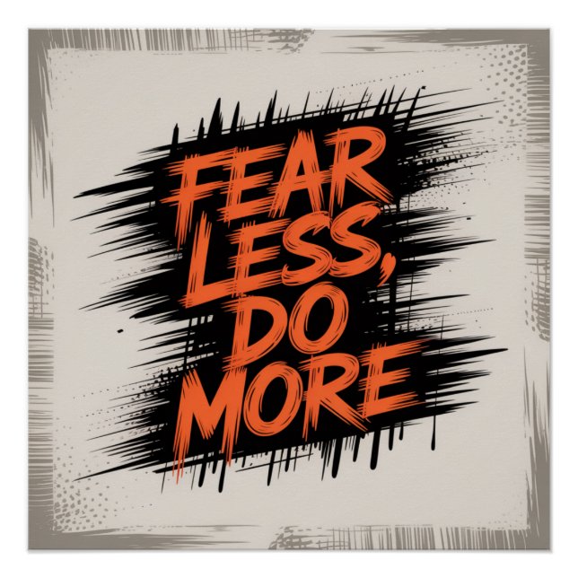 Poster Craignez moins, faites plus (Devant)