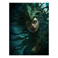 Crainte sous la créature de sirène de mer