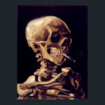 Poster Crâne Van Gogh avec cigarette brûlante<br><div class="desc">Célèbre crâne Van Gogh avec affiche Burning Cigarette.</div>