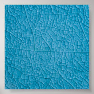 Poster Craques de pierre bleue