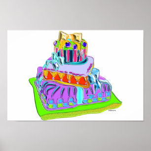 Poster cravate arc cake
