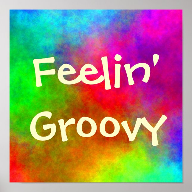 Poster Cravate-colorant Abstrait (Devant)