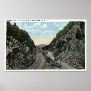 Poster Crawford Notch Vue de la porte double