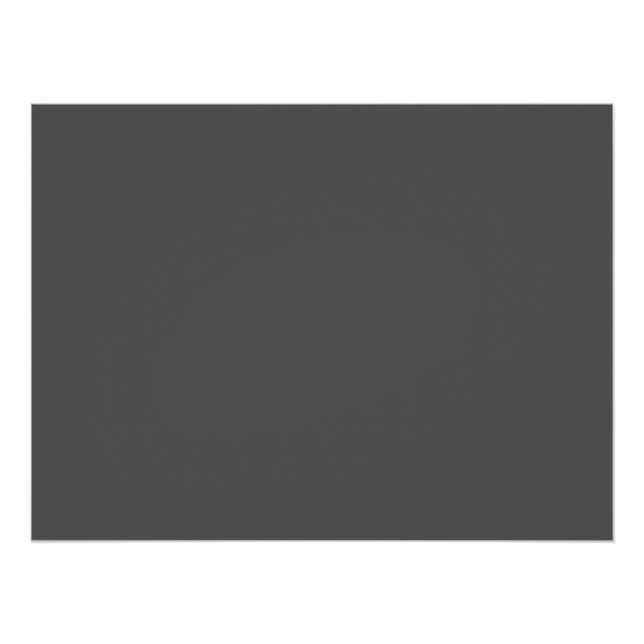 Poster Create Your Own dark gray Custom Design (Devant)