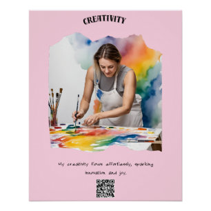 Poster Créativité et innovation Affirmation Cadeau spécia