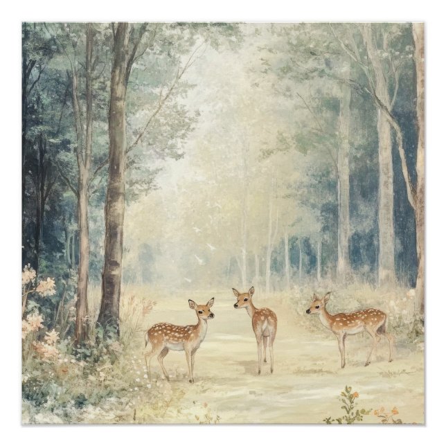 Poster Créatures des bois (Devant)