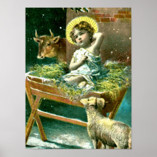 Poster Crèche ancienne