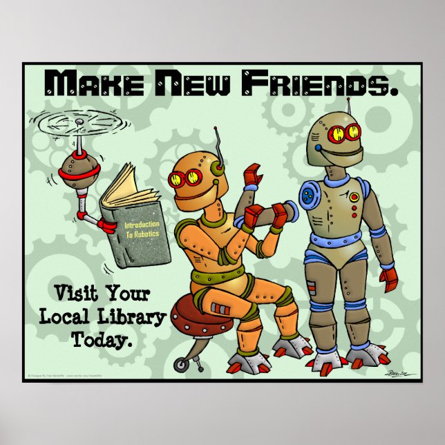 Poster Créer de nouveaux amis (Devant)