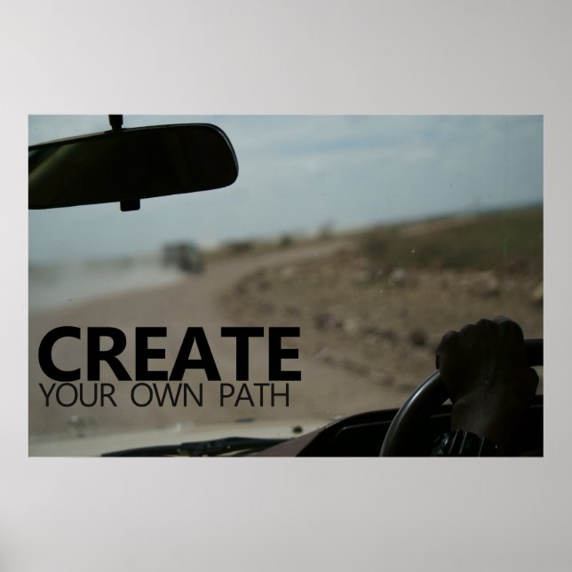 Poster Créer votre propre chemin (Devant)