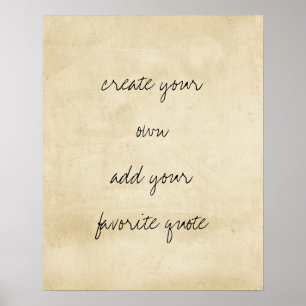 poster créer votre propre texture en détresse sépi