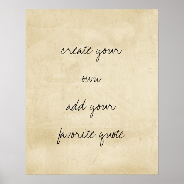 poster créer votre propre texture en détresse sépi (Devant)