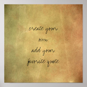 poster créer votre propre texture en détresse sépi