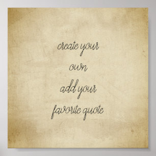 poster créer votre propre texture en détresse sépi