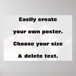 Poster Créez facilement votre impression. Retirez le gros