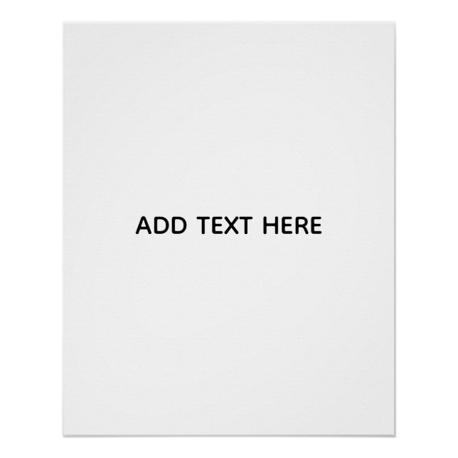 Poster Créez Votre Propre Blanc  (Devant)