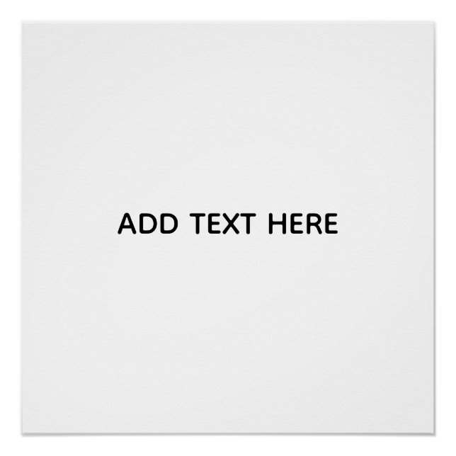 Poster Créez votre propre blanc  (Devant)