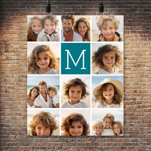 Poster Créez Votre Propre Collage Instagram Monogramme Pe