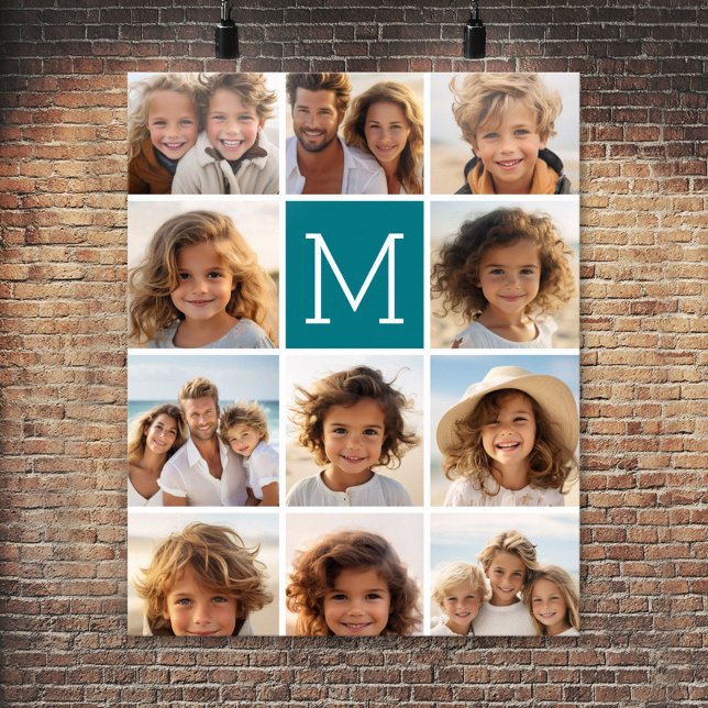 Poster Créez Votre Propre Collage Instagram Monogramme Pe (Photo Collage Poster)