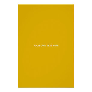 Poster Créez votre propre design personnalisé jaune