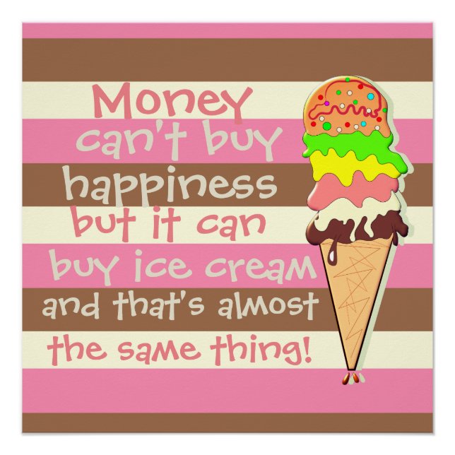 Poster Créez votre propre - Grandes rayures napolitaines (Devant)