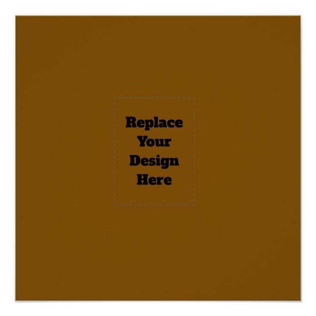 Poster Créez Votre Propre Marron (Devant)