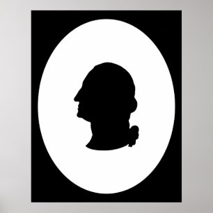 Poster Créez Votre Propre Silhouette de George Washington