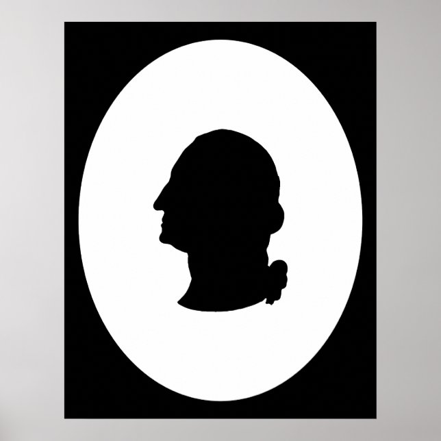 Poster Créez Votre Propre Silhouette de George Washington (Devant)