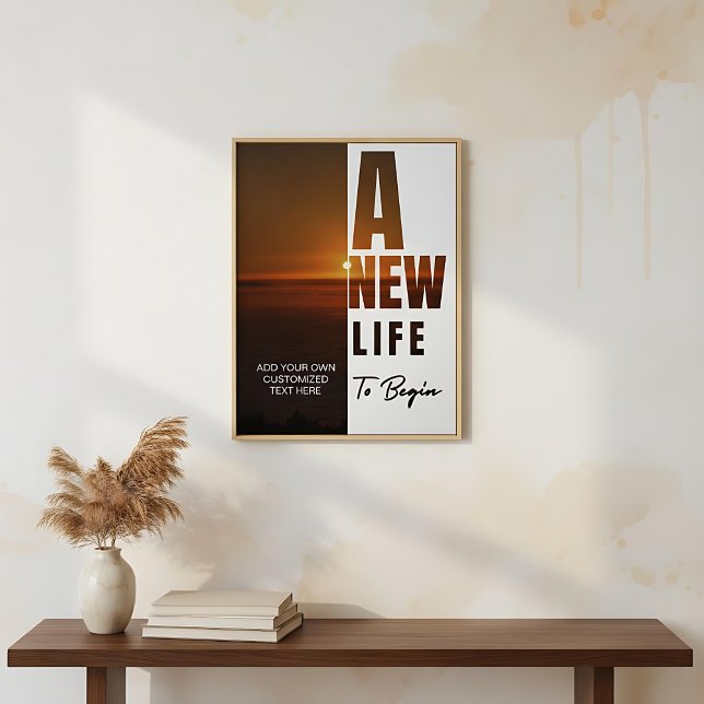 Poster Créez votre propre texte customisé de motivation (Créateur téléchargé)