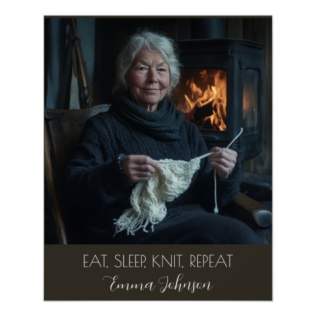 Poster Créez votre propre texte photo et votre nom (Devant)