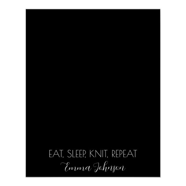 Poster Créez votre propre texte photo et votre nom (Devant)