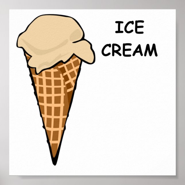 POSTER CRÈME DE GLACE (Devant)