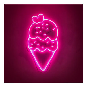 Poster Crème glacée Art fraise Crème glacée Clip Art Pain