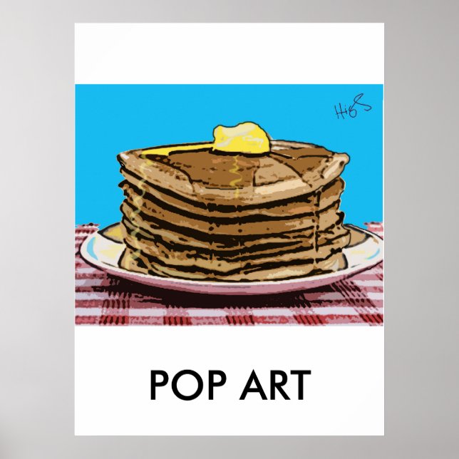 Poster crêpes, POP ART (Devant)