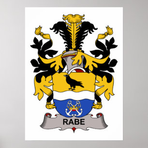 Poster Crest de la famille Rabe