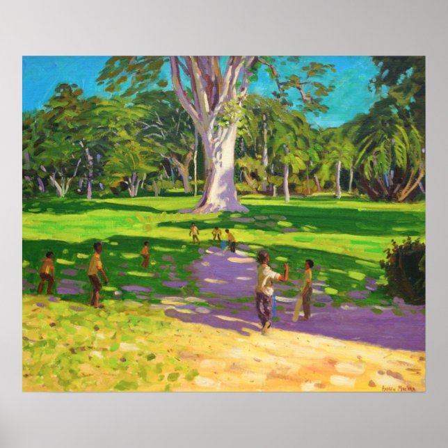 Poster Cricket match Botanical Gardens Dominica (Devant)