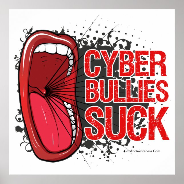 Poster Crier C'Est Cyber Bullies Chauffer (Devant)