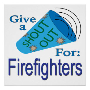 Poster Criez pour les pompiers