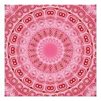 Crimson et Motif de mandala rose