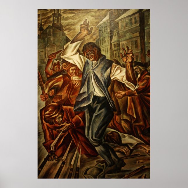 Poster Crispus Attucks par Herschel Levit (Devant)